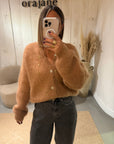 Gilet Tania Mohair Camel