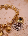 Bracelet multi Heart black