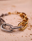 Bracelet Maille Bi color