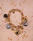 Bracelet multi Heart black