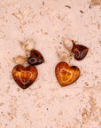Boucles d’oreilles Ève full brown