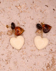 Boucles d’oreilles Ève écru