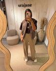 Pantalon Nina Beige foncé