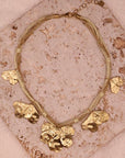 Collier Pétales dorées