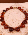 Collier Cœur brown