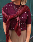 Pull Manon Clou Bordeaux