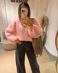 Pull mohair Paula Rose