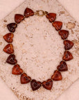 Collier Cœur brown