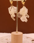 Boucles d’oreilles Pétales White