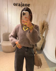 Pull Mohair Paula Taupe