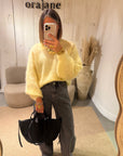 Pull Mohair Lisa Jaune