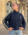 Pull gilet bleu marine - AMOUR