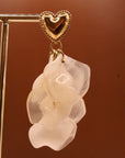Boucles d’oreilles Pétales White