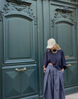 Pantalon à carreaux bleu - ROMÉO
