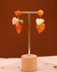 Boucles d’oreilles Ève ambre