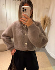 Gilet Mohair Tania Taupe