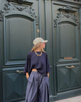 Pantalon à carreaux bleu - ROMÉO