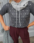 Pull Manon Clou Gris