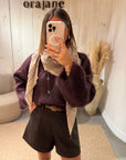 Pull Mohair Paula Choco
