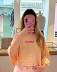 Tee-shirt Iconic Rayures Jaune