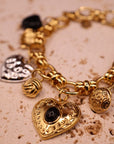 Bracelet multi Heart black