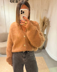 Gilet Tania Mohair Camel
