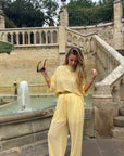 Pantalon Fluide Jaune - Sunny