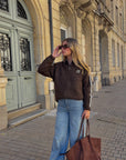 Pull Gilet marron - AMOUR