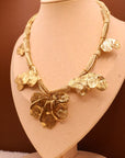 Collier Pétales dorées