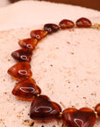 Collier Cœur brown