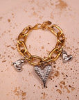 Bracelet trio Heart Silver