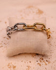 Bracelet Maille Bi color