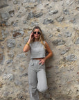 Pantalon Rayé Gris - Nela