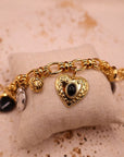 Bracelet multi Heart black
