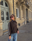 Pull Gilet marron - AMOUR