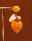 Boucles d’oreilles Ève ambre