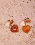 Boucles d’oreilles Ève ambre