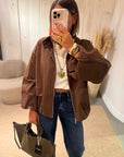 Veste Bombers Lizy Chocolat