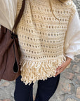 Pull sans manches beige - ALMA