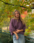 Pull mohair aubergine - NOA