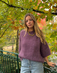 Pull mohair aubergine - NOA