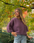 Pull mohair aubergine - NOA