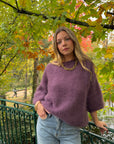 Pull mohair aubergine - NOA