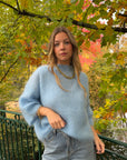 Pull mohair bleu ciel - NOA