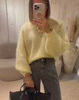 Pull Mohair Lisa Jaune