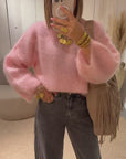 Pull mohair Paula Rose