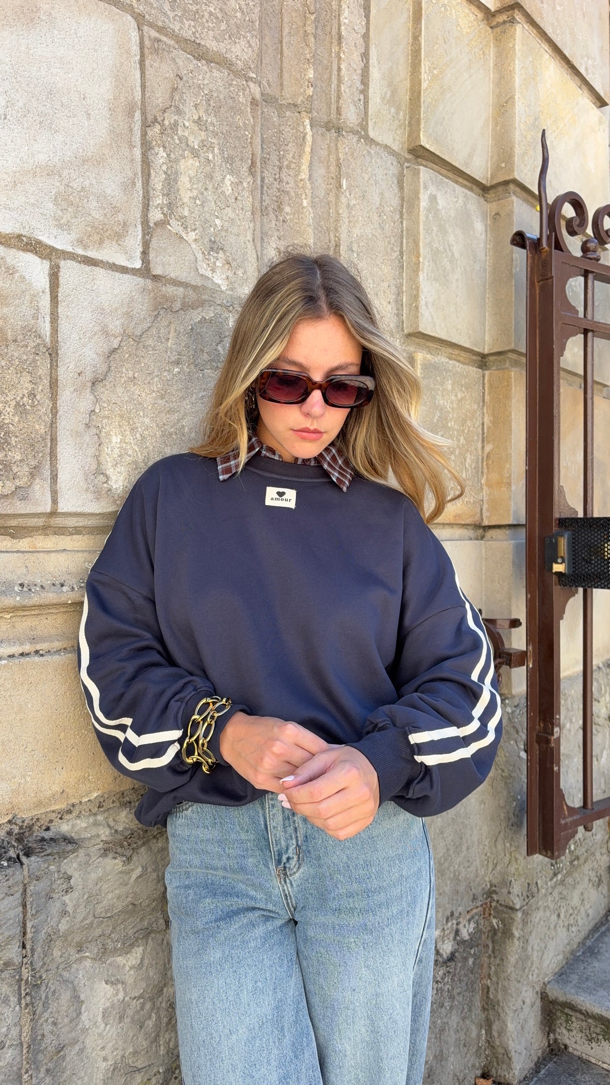 Sweat bleu marine - AMOUR