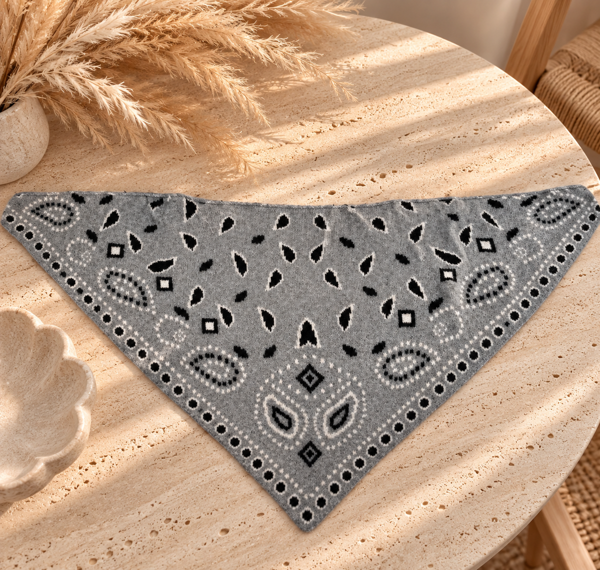 Triangle bandana gris - IRIS