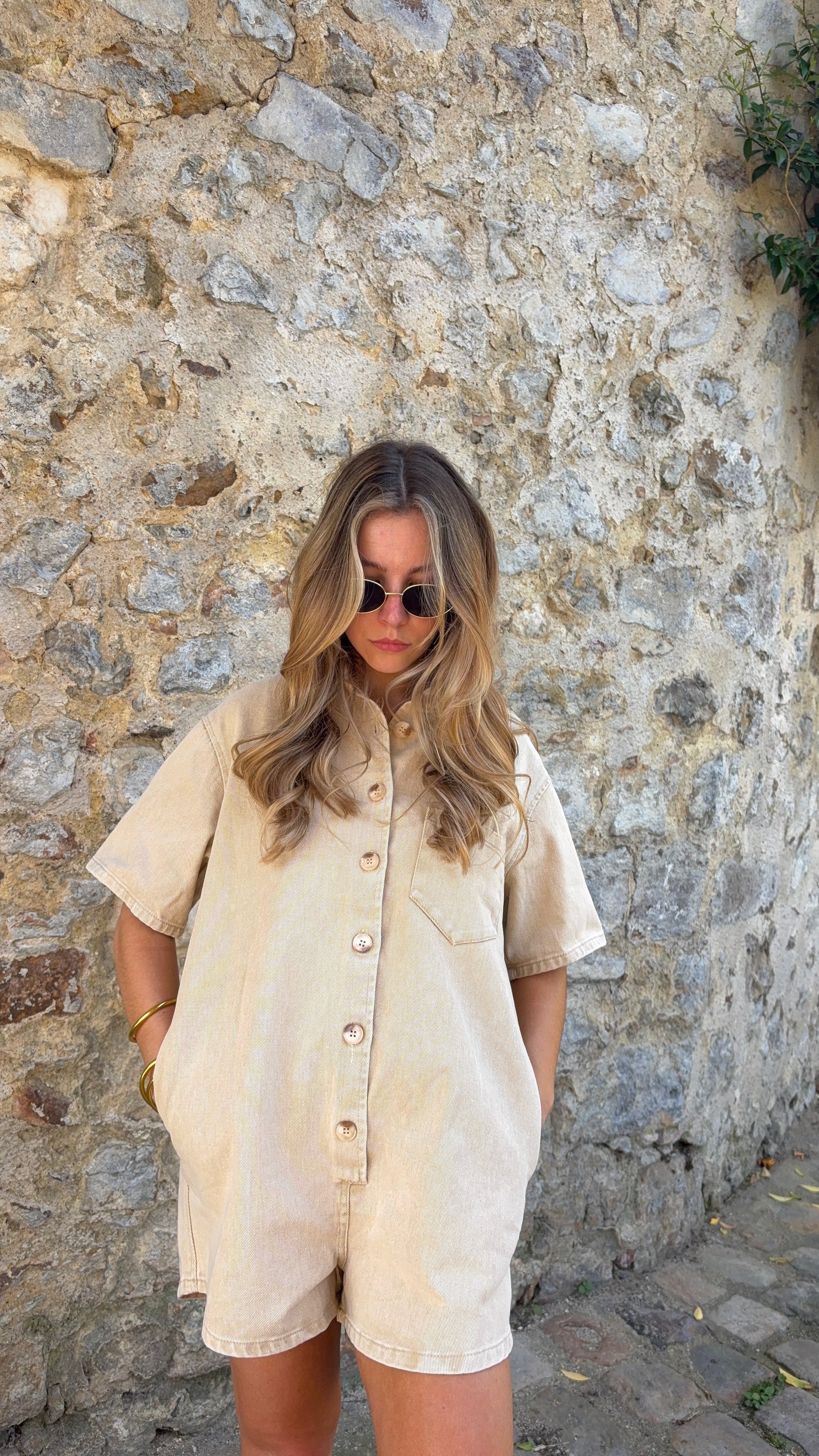 Combinaison short Beige - ARLO