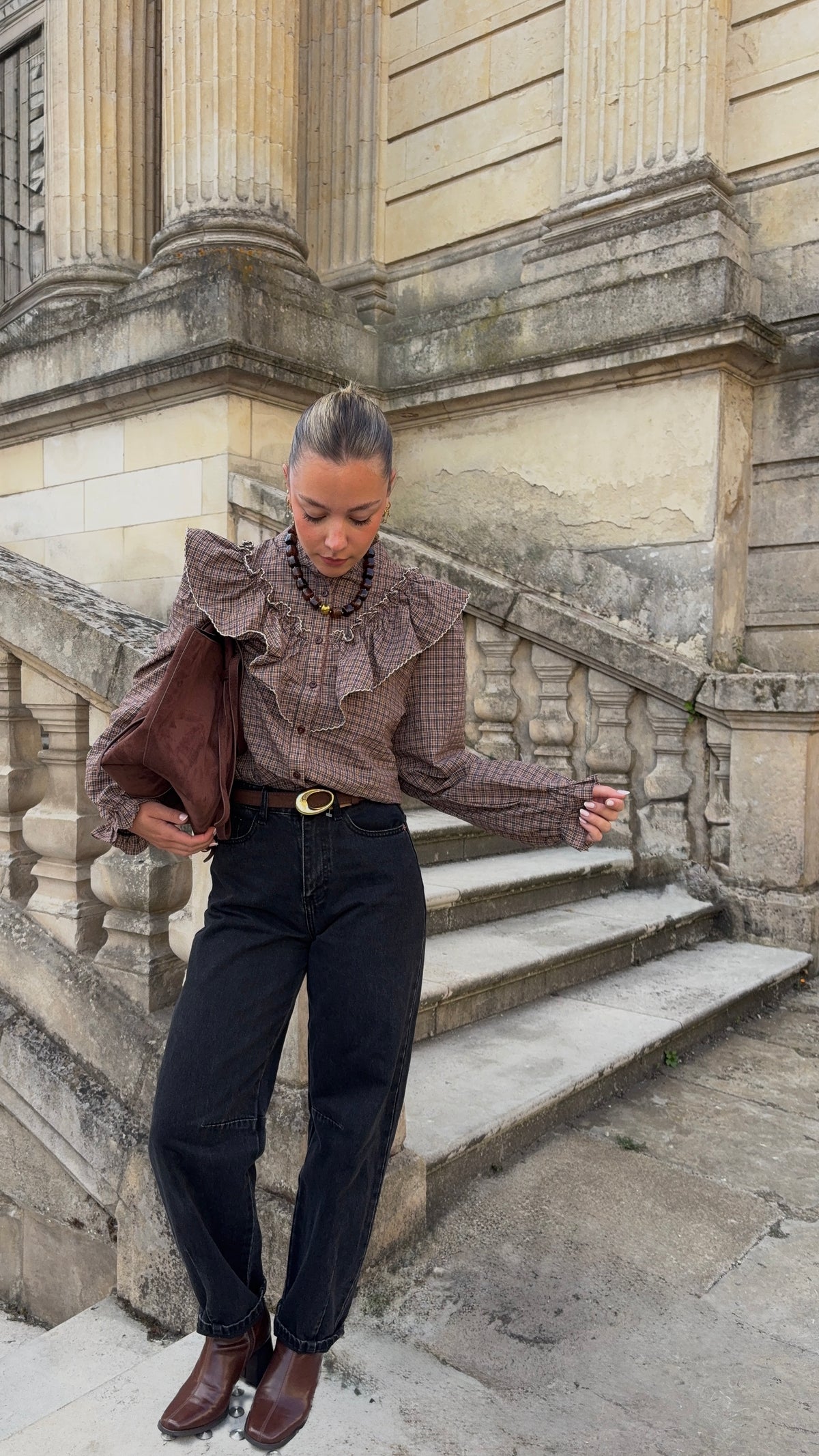 Blouse à carreaux - SALOMÉ